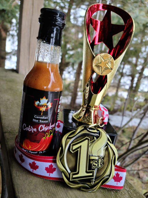 Sorry Sauce Cobra Chicken, 2023 Heating Up The Prairies Gold Medal, Sriracha Category