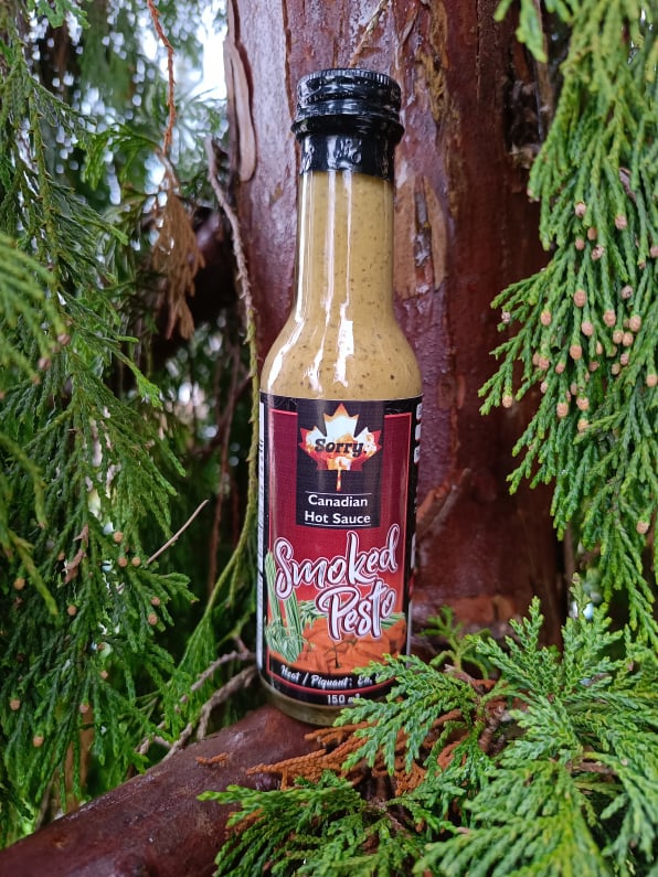 Smoked Pesto Sorry Sauce Canadian Hot Sauce